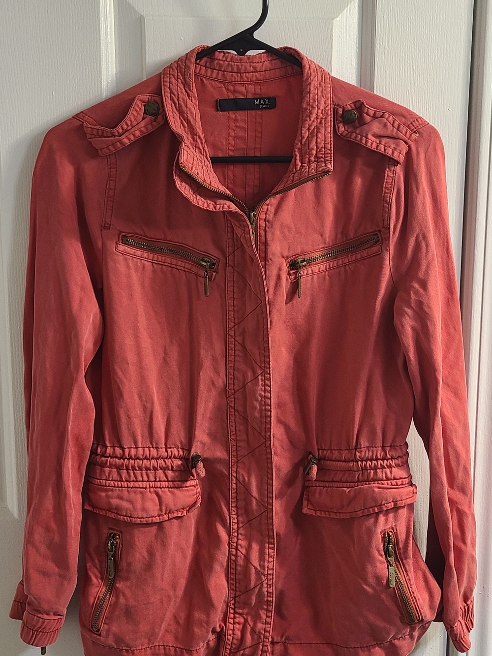 MAX Jeans Tencel Utility Jacket Pink XS